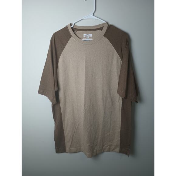 Duluth Trading Co Long Tail T-Shirt Men's Medium Brown 100% Cotton - Picture 1 of 3